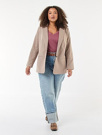 Tee-shirt en jersey avec col V et manches courtes