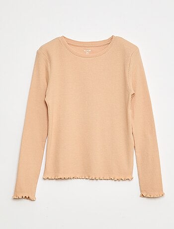 Tee-shirt en maille côtelée