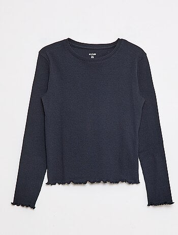 Tee-shirt en maille côtelée