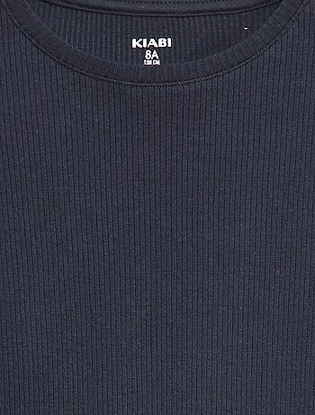 Tee-shirt en maille côtelée