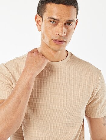 Tee-shirt en maille jacquard graphique