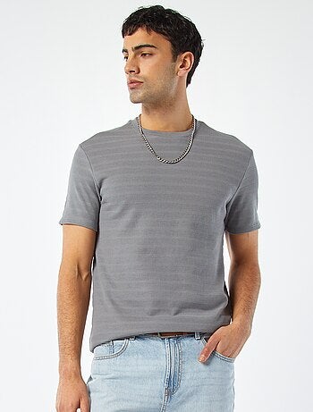 Tee-shirt en maille jacquard graphique