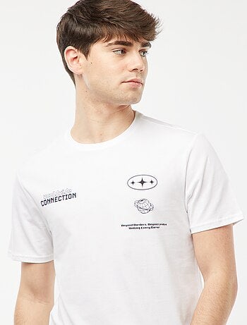 Tee-shirt imprimé à messages