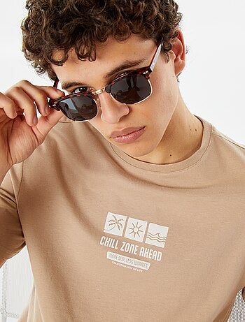 Tee-shirt imprimé à messages