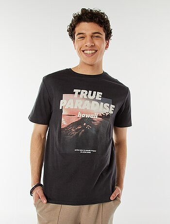 Tee-shirt imprimé à messages