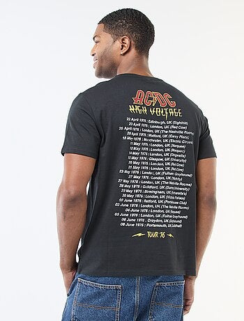 Tee-shirt imprimé 'AC/DC'