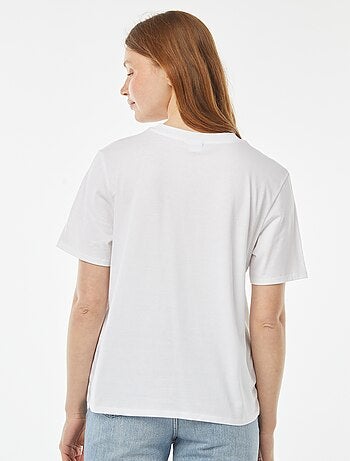 Tee-shirt imprimé 'Lilo & Stitch' 'Disney' manches courtes