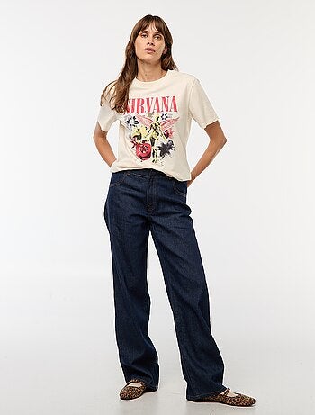 Tee-shirt imprimé 'Nirvana'
