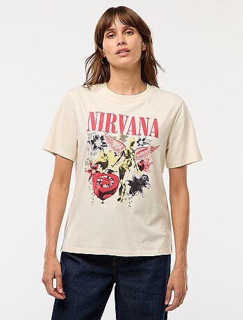 Tee-shirt imprimé 'Nirvana'