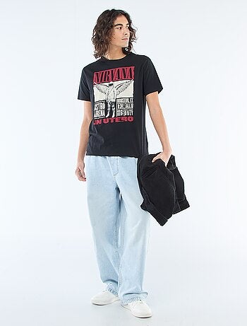 Tee-shirt imprimé 'Nirvana'