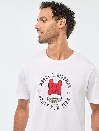 Tee-shirt imprimé 'Noël'
