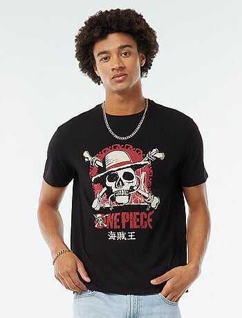 Tee-shirt imprimé 'One Piece' à manches courtes