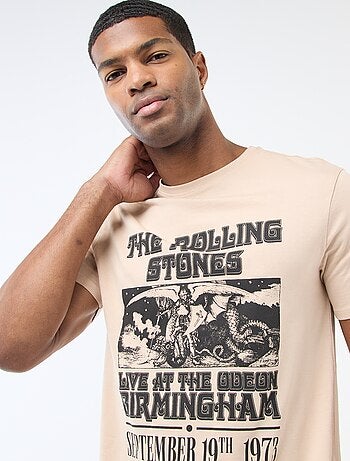 Tee-shirt imprimé 'The Rolling Stones'