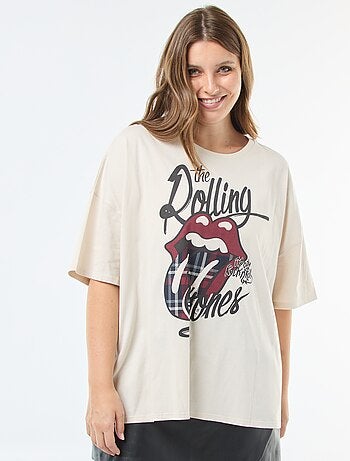 Tee-shirt imprimé 'The Rolling Stones'
