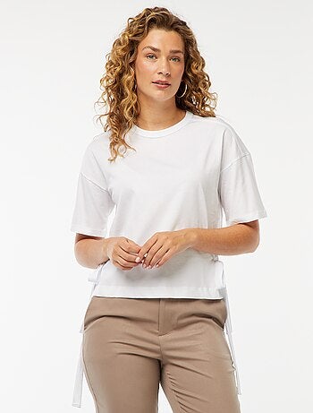 Tee-shirt large avec noeuds