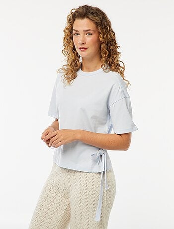 Tee-shirt large avec noeuds
