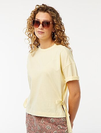 Tee-shirt large avec noeuds