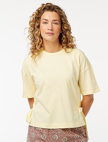 Tee-shirt large avec noeuds