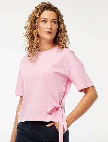Tee-shirt large avec noeuds