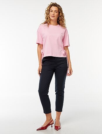 Tee-shirt large avec noeuds