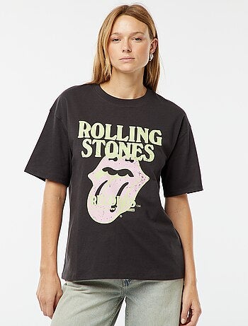 Tee-shirt large imprimé 'The Rolling Stones'