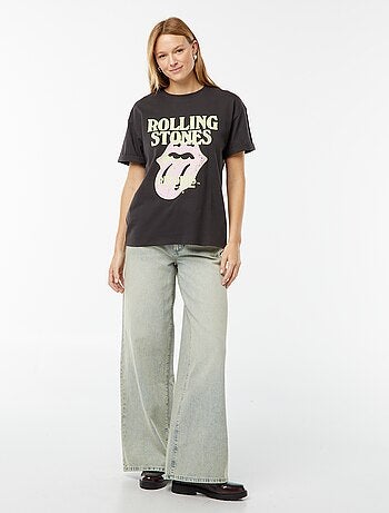 Tee-shirt large imprimé 'The Rolling Stones'