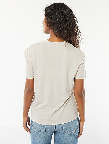 Tee-shirt manches courtes avec encolure en V
