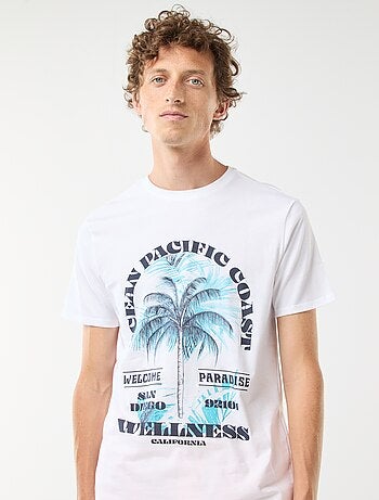 Tee-shirt manches courtes imprimé