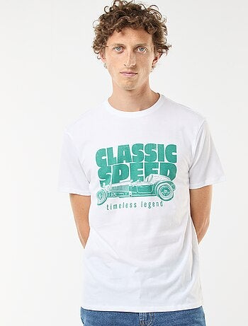 Tee-shirt manches courtes imprimé