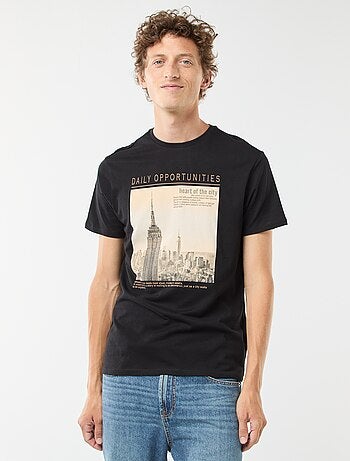 Tee-shirt manches courtes imprimé