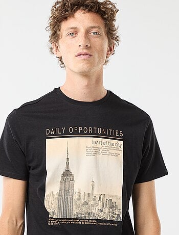 Tee-shirt manches courtes imprimé