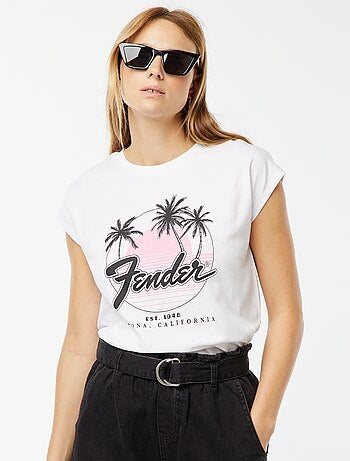 Tee-shirt manches extra-courtes 'Fender'