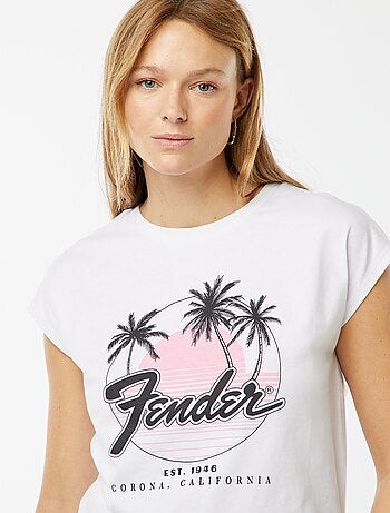 Tee-shirt manches extra-courtes 'Fender'