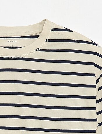 Tee-shirt marinière épaule scratchée - So Easy