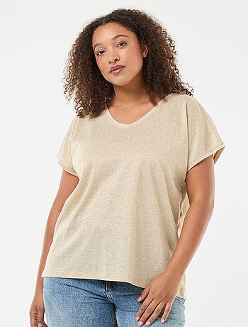 Tee-shirt pailleté 'Only Carmakoma'