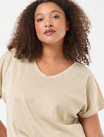 Tee-shirt pailleté 'Only Carmakoma'