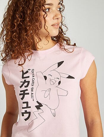 Tee-shirt 'Pikachu' manches courtes