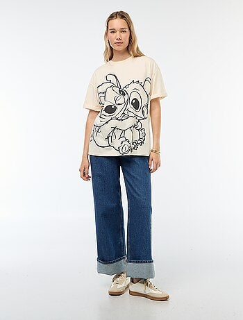 Tee-shirt 'Stitch' 'Disney' manches courtes