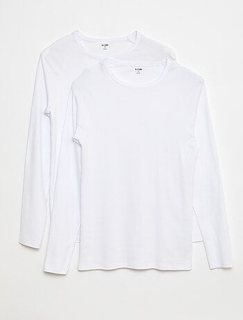 Tee-shirts basiques unis à manches longues