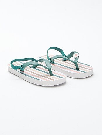 Tongs multicolores
