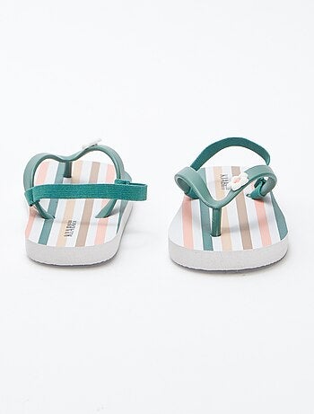 Tongs multicolores
