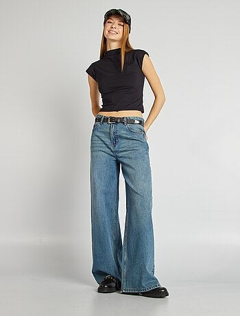 Top col montant dos nu