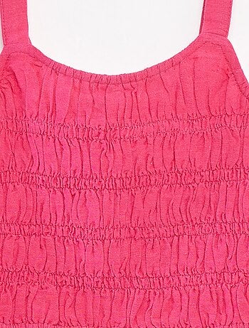 Top cropped à bretelles