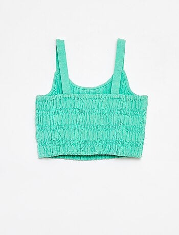 Top cropped à bretelles