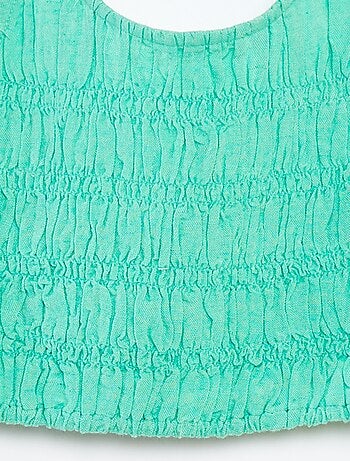 Top cropped à bretelles