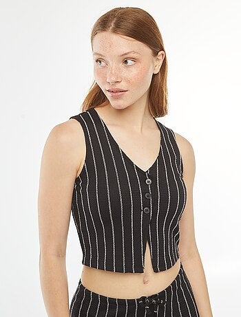 Top esprit gilet de costume