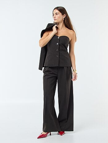 Top gilet style garçon de café