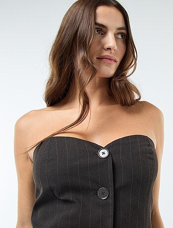 Top gilet style garçon de café