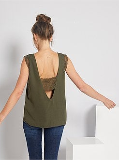 Top lingerie détails dentelle - Kiabi