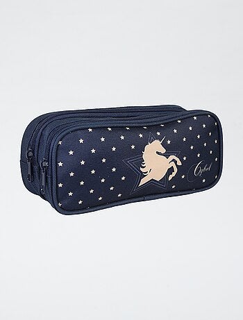 Trousse à double compartiment Licorne